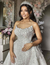 C2023-SC73 - Robe de mariée formelle en perles de cristal Swarovski avec jupe amovible