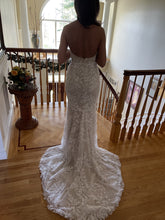 C2024-SW50 - strapless sweetheart wedding gown with intricate sequined embroidery & lace detail