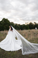 C2024-NAL23 - sleeveless open neck wedding ball gown with beading