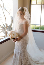 C2024-NAL787 - beaded embroidery fit-to-flare wedding gown