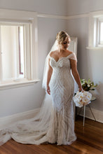 C2024-NAL787 - beaded embroidery fit-to-flare wedding gown