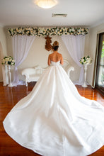 C2024-NAL44 - 3D beaded strapless empire waist wedding ball gown