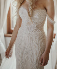 C2024-PC814 - strapless beaded wedding gown inspired