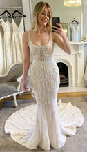 C2024-PC73 - sleeveless beaded wedding gown