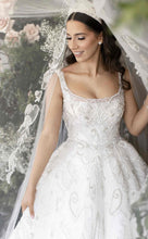 C2024-NAL023 - sleeveless scoop neck wedding ball gown