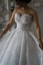 C2024-NAL1025 - strapless beaded wedding ball gown