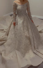 C2025-BG810 - swarovski crystal beaded ball gown wedding dress