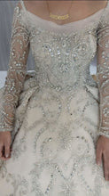 C2025-BG810 - swarovski crystal beaded ball gown wedding dress