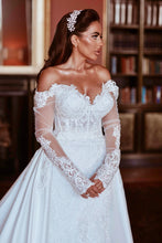 C2025-RD88 - strapless off the shoulder beaded embroidery wedding gown