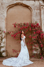 C2025-RD88 - strapless off the shoulder beaded embroidery wedding gown