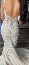 C2024-PC88 - backless beaded fit-to-flare wedding gown