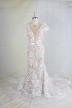C2023-Ericka Laprell – vestido de novia de manga corta con cuello en V inspirado en berta bridal 18-102