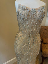 C2024-IA - strapless beaded evening gown for Prom or Pageant