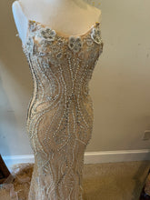 C2024-IA - strapless beaded evening gown for Prom or Pageant