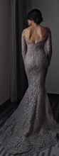 C2024-SK708 - Beaded long sleeve wedding gown