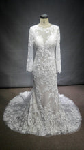 Style #C2017-Vidal: Berta inspired custom long sleeve wedding dress