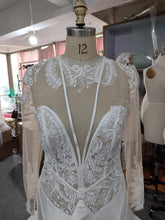 C2021-aSEllis - Vestido de novia de manga larga con corpiño transparente inspirado 