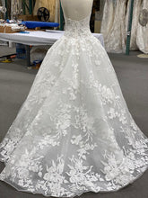 C2022-SFB822 - vestido de novia de encaje sin tirantes con escote corazón