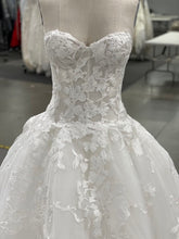 C2022-SFB822 - vestido de novia de encaje sin tirantes con escote corazón