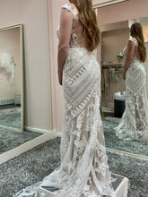 C2022-BL303 - Conception de robe de mariée transparente de style bohème à mancherons