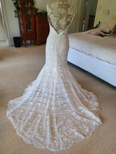 C2023-SSV610 sexy vestido de novia de encaje con cuello en V y tirantes finos