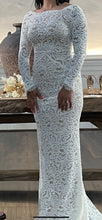 C2023-MLS44 - modest long sleeve backless wedding gown