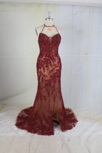 Estilo #95167 vestido de fiesta formal vestido de noche formal con cuentas rojas transparentes