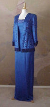Style #C494 - Robe de soirée bleue deux pièces pour mère de la mariée