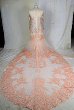 C2021-DionysiaRS Robe de mariée pastel à manches longues grande taille 