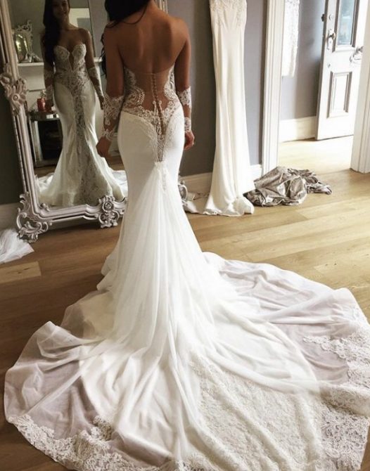 Les robes de mariée sexy haute couture le sont moins