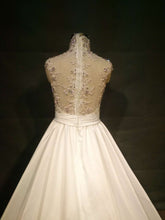 Sleeveless a-line wedding gown with Bling