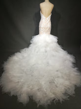 Estilo C2017hurst - Vestido de novia sin tirantes, ajustado y con vuelo, inspirado en Jaton Couture