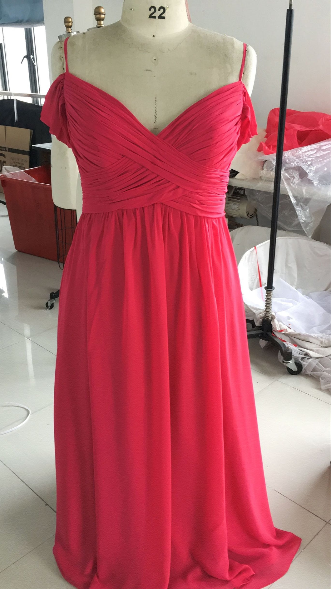 Style 50150024 - Robes de soirée rouges grande taille
