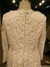 Long Sleeve plus size lace wedding dress