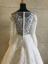Estilo DOL-Y002 Vestido de novia con corpiño ilusión de manga larga