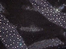 Style C97B - Robe de concours noire à perles liquides style licou Darius Cordell