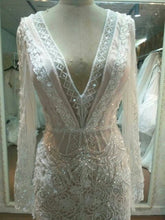 Estilo #C2015-MJLS - Vestido de novia de manga larga 