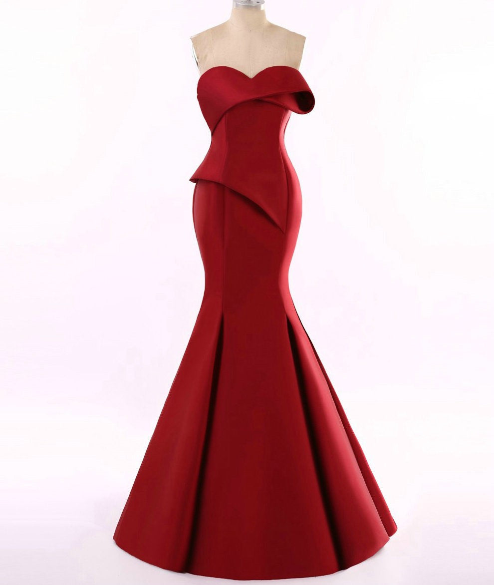 Vestidos de noche rojos de alta costura - Texas Designer 