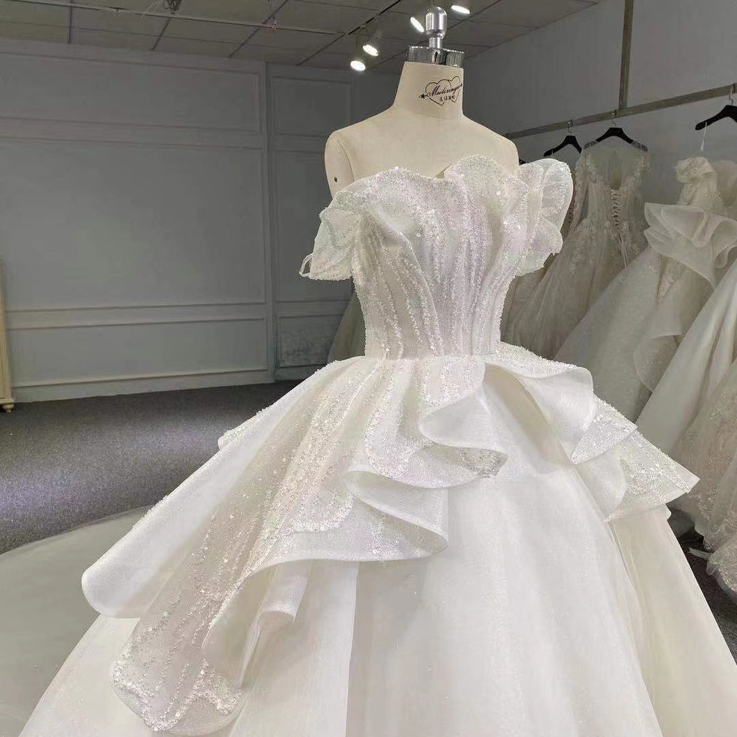 Style DOL37 - Robe de mariée formelle unique en forme de robe de bal